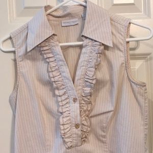 New York & Co ruffle tank size small